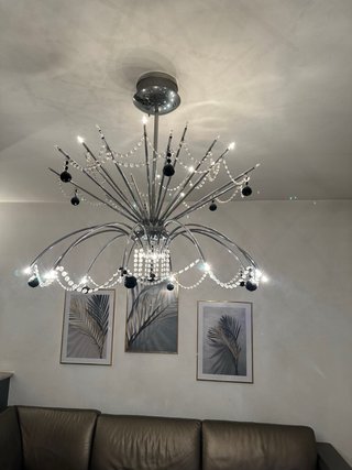 Lampadario Tosca Vetro e Metallo