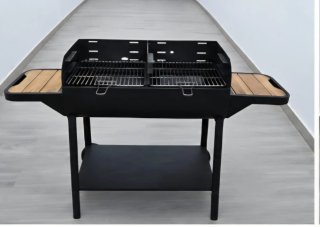 Barbacoa de carbón metálica