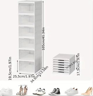 Cajas de Zapatos Plegables Transparentes⭐⭐⭐⭐⭐