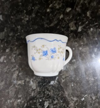 Arcopal Tazas Pequeñas Flores Azules