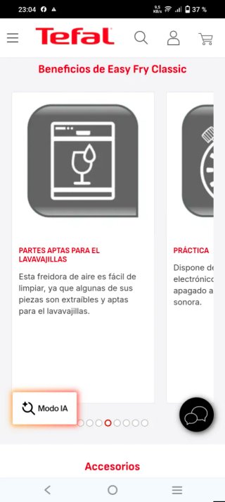 Freidora de aire T-fal XL