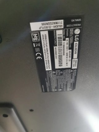 Smart TV LG 43 Negra