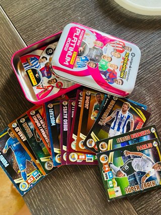 Colección cartas fútbol Panini Platinum 2022