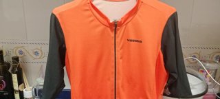 Maillot Ciclismo Naranja y Negro Talla M