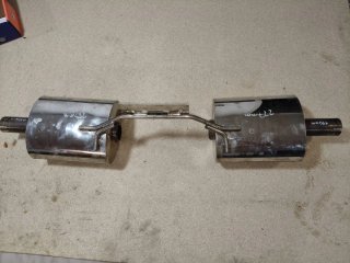Silenciador Doble Escape Acero Inoxidable