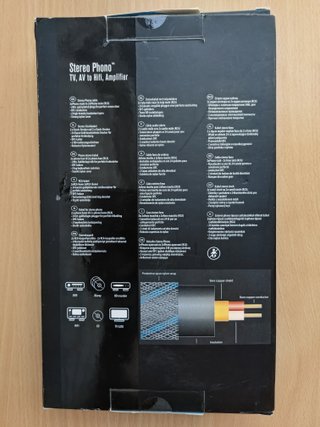 NUEVO, Cable RCA AM Professional 1.5m 24k Oro