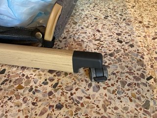 Cuna de bebé colecho gris y madera