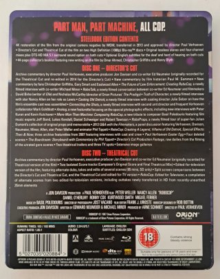 Robocop (Blu-ray) Steelbook Fullslip Arrow
