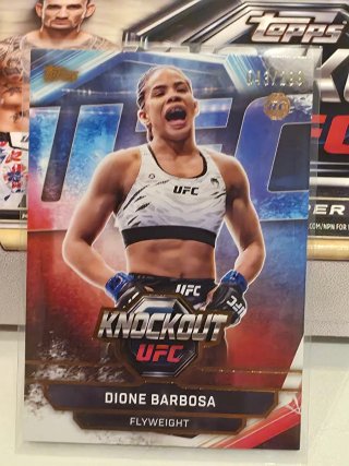 UFC Dione Barbosa Knockouts 43/299 topps