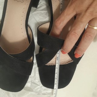 Sandalias tacón negras talla 40