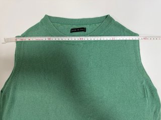 Chaleco Top Verde Menta de Punto – Talla Única