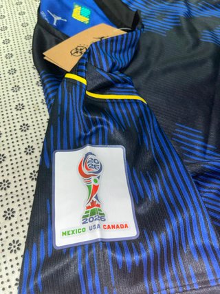 Camiseta Nike Brasil Jordan Negra y Azul