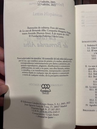 La casa de Bernarda Alba (Coleccion Letras Hisp...