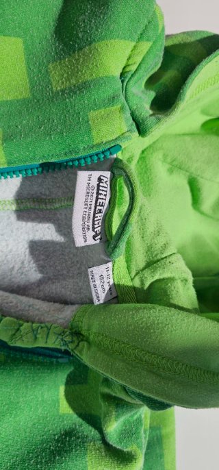 Mono pijama Creeper Minecraft