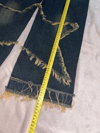 Pantalones Y2K anchos con estrellas