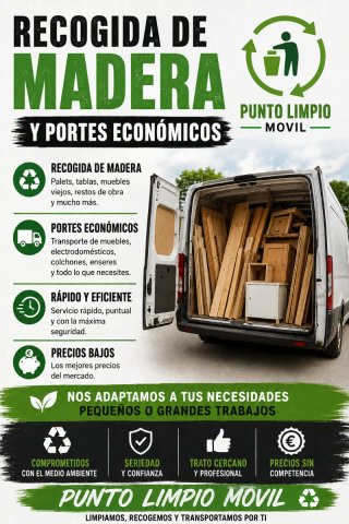 RECOGIDA DE MADERA Y PORTES ECONÓMICO