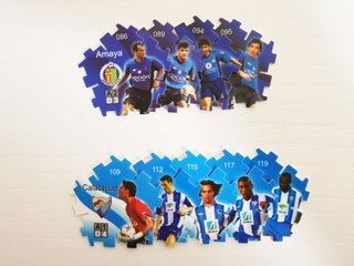 60 tazos Grefusa de la Liga de Fútbol (Lote 2)