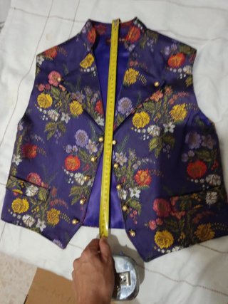 Traje de Fallero Morado y pantalón negro saraguell