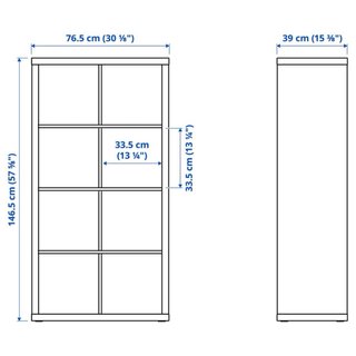Librerías KALLAX IKEA Negras