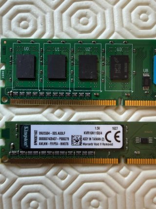 2x Módulos RAM Crucial y Kingston DDR3L