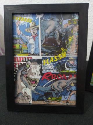 Set 3 Cuadros Vintage Jurassic Park 1993