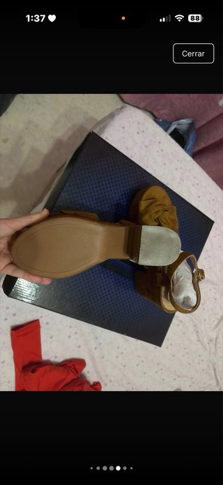 Tacones marrones