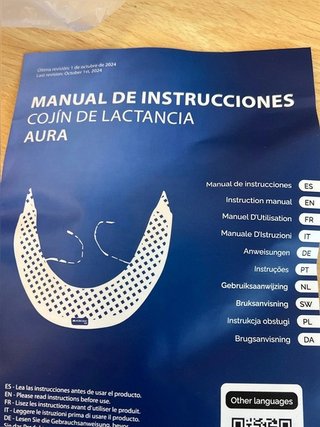 Cojín de Lactancia y XXL, 3 en 1, Funda 100%...