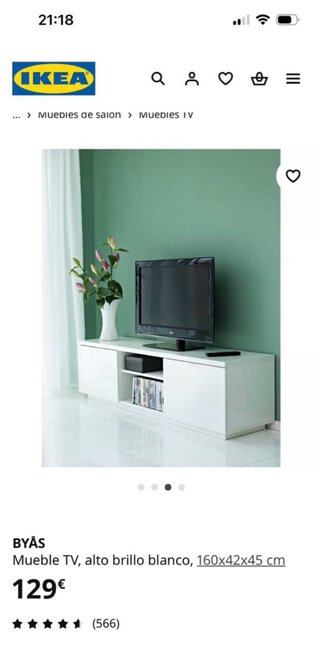 Mueble TV blanco