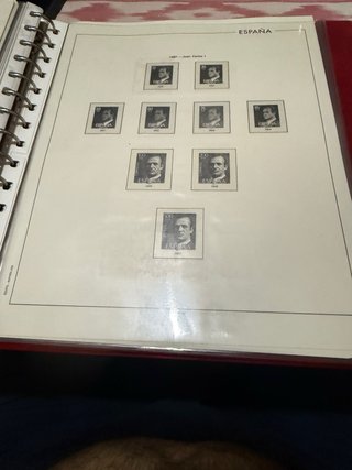 Hojas Sellos Leuchtturm España 1976 al 1982