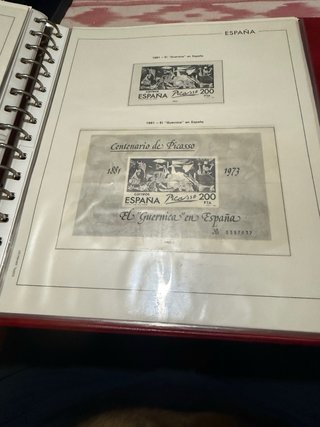Hojas Sellos Leuchtturm España 1976 al 1982