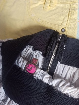 Falda estampada multicolor talla única