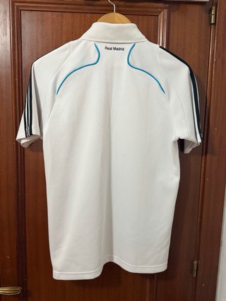 Polo Real Madrid Adidas Hombre Blanco