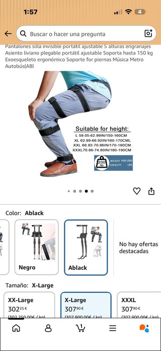 Silla Portátil Ajustable AVMLWEPA
