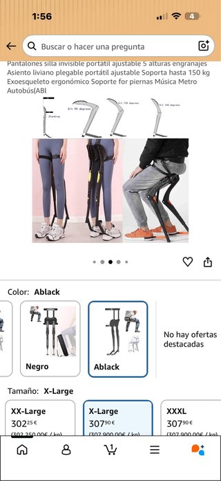 Silla Portátil Ajustable AVMLWEPA