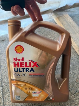 Vendo o cambio Aceite Shell Helix Ultra 0W-20 5L