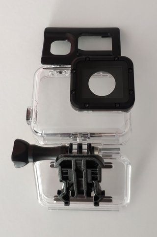 Mango GoPro + Carcasa Sumergible a 60m