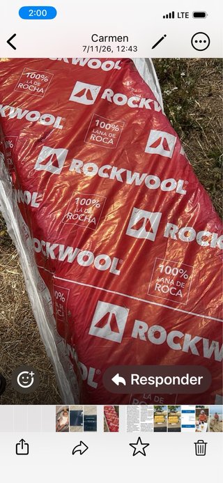 Lana de roca Rockwool 100%