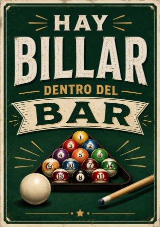 Billares SAM para local, paño y bolas sin estrenar
