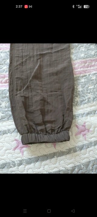 Pantalón Zara Marrón Satinado