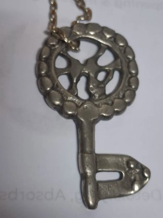 Colgante Vikingo Sueco Peltre Vintage