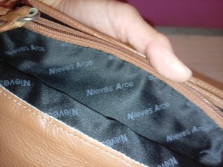Billetera Piel Nieves Arce Beige/Marrón