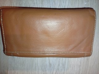 Billetera Piel Nieves Arce Beige/Marrón