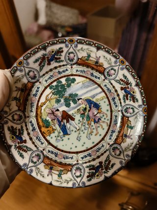 Plato decorativo oriental
