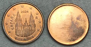 5 Céntimos Euro Error Sin Acuñar + Regalo
