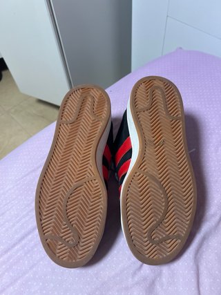 Zapatos Adidas Campus Negro/Rojo