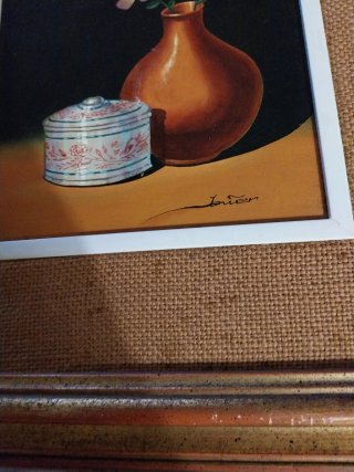 Cuadro antiguo pintado a mano