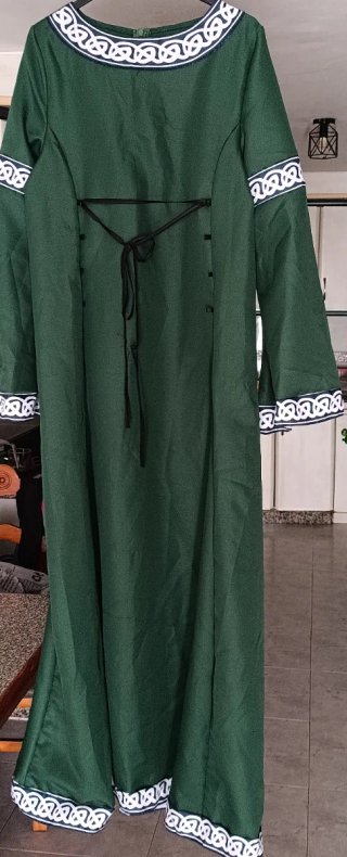 Disfraz medieval verde talla M