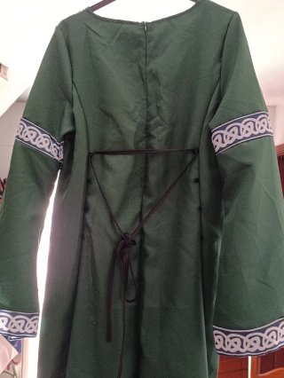 Disfraz medieval verde talla M