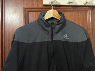 Chaqueta Adidas Hombre Negra y Gris