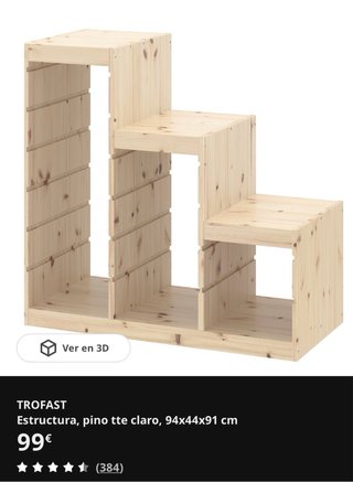 Estantería Ikea Trofast con cubos